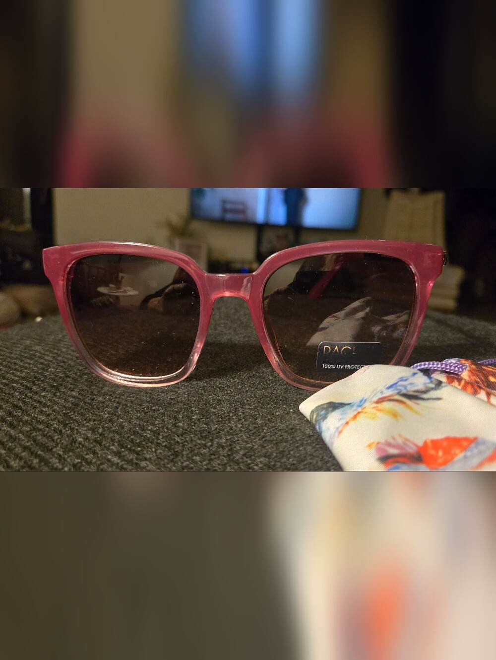 NEW Rachel Roy Pink Gradient Square Sunglasses